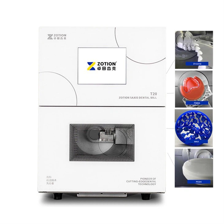 Dental Lab Crown Zirconia CAD CAM Dental Milling Machine For PMMA Zirconia Blocks